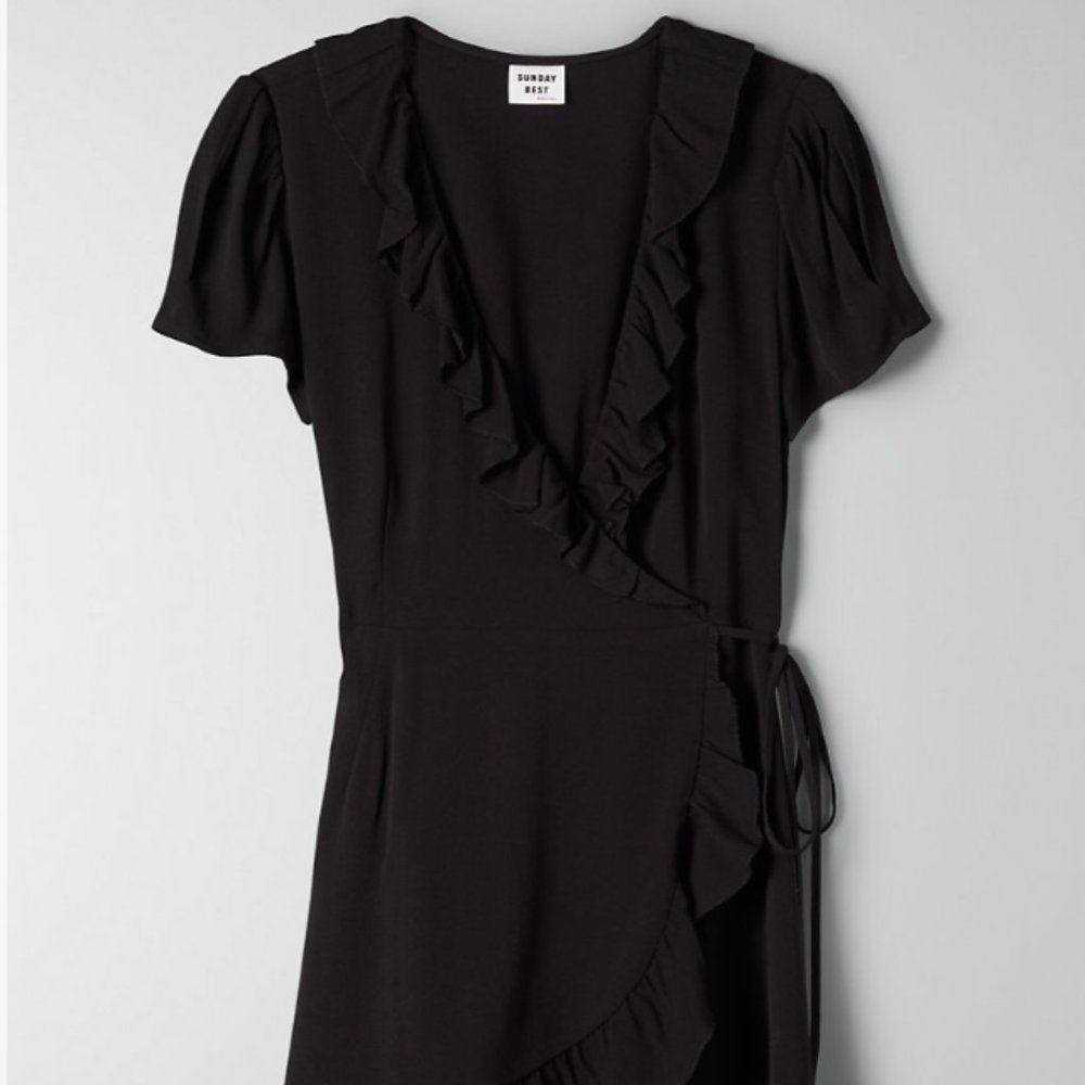 Sunday Best Ruffle Wrap Dress